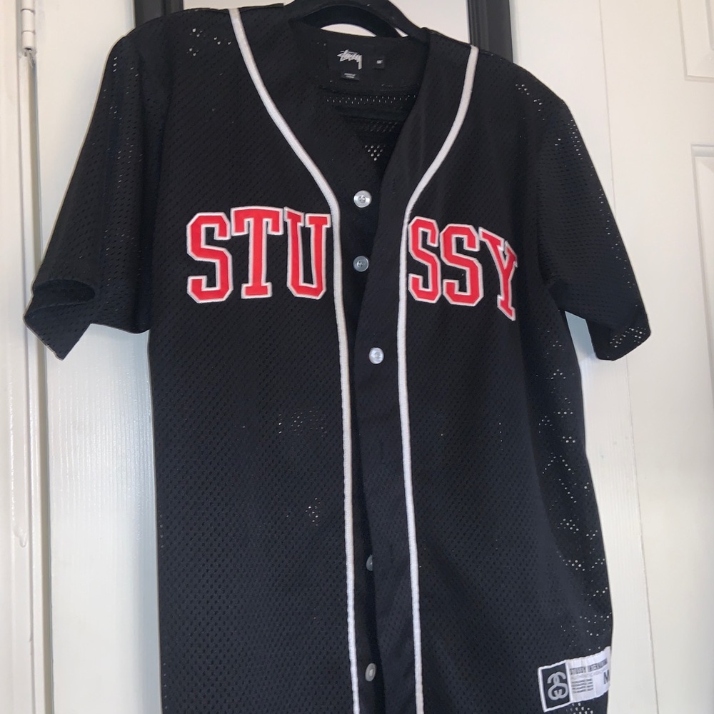 Stussy jersey button down